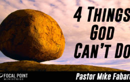 Four Things God Cannot Do