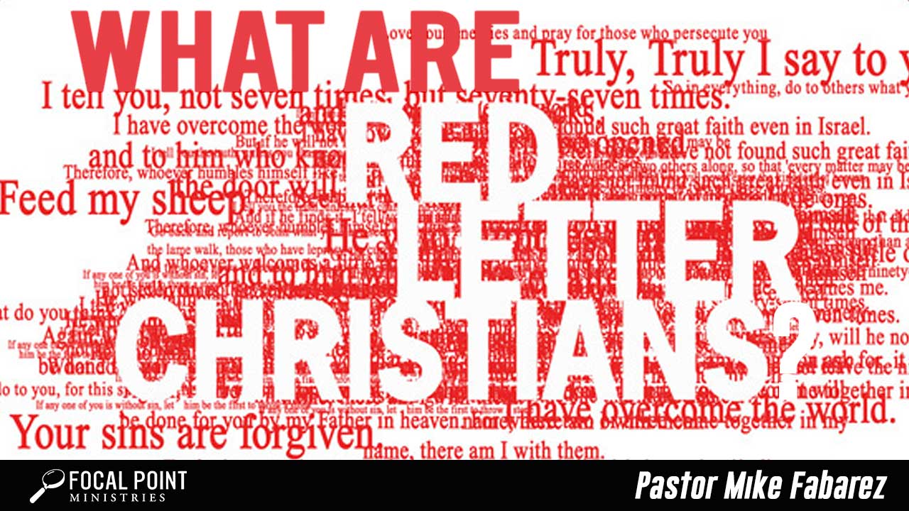 adjektiv Eller enten Pris Red Letter Christians - Focal Point Ministries